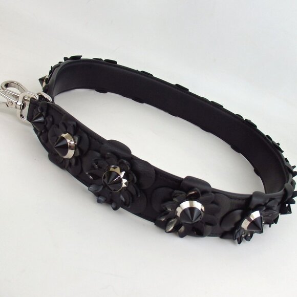 Authentic FENDI Strap You Bag Strap Flower strap leather [Used] - Picture 2 of 6